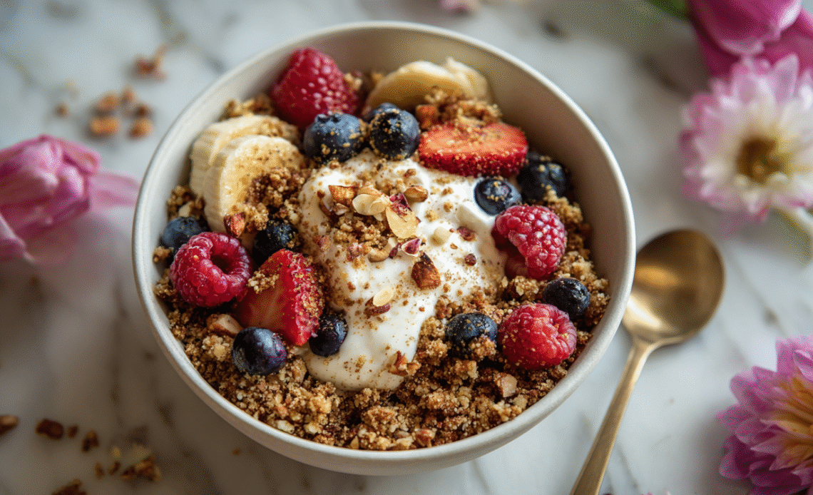 High Protein Breakfast Crumble