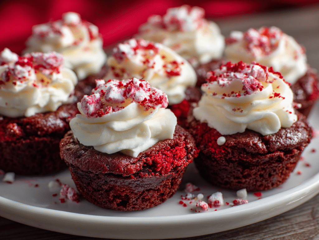 The Perfectly Decadent Red Velvet Brownie Bites
