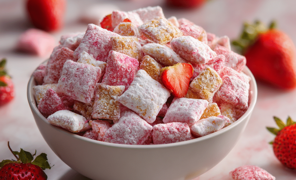 Strawberry Shortcake Puppy Chow