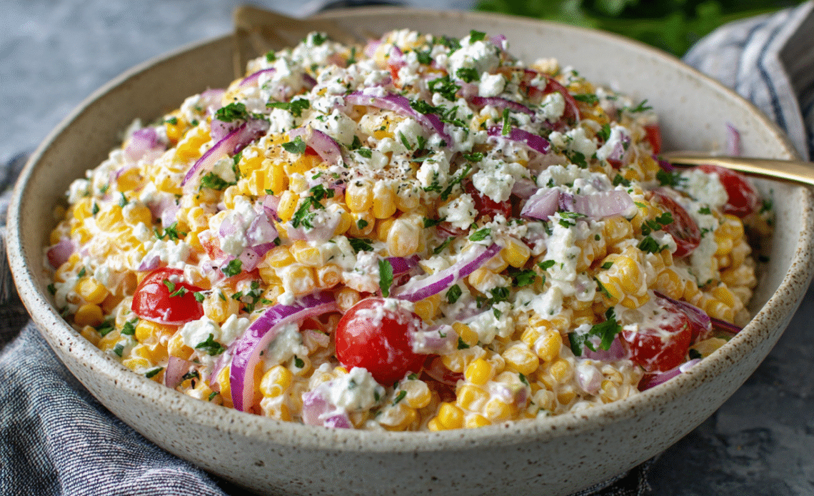 Street Corn Salad with Greek Yogurt