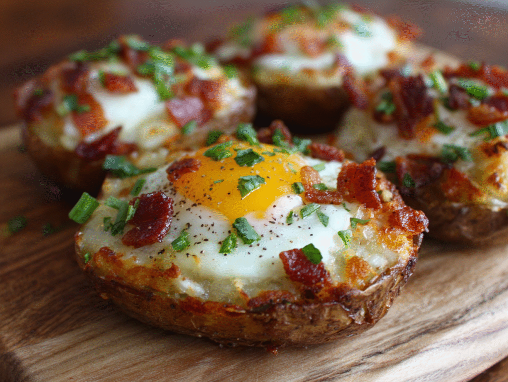 The Ultimate Loaded Twice Baked Breakfast Potatoes