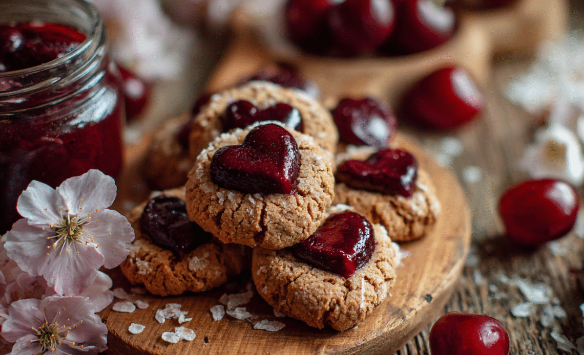 Valentines Day Cherry Cookies