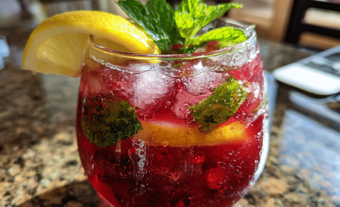 Honey Lemon Pink Soda