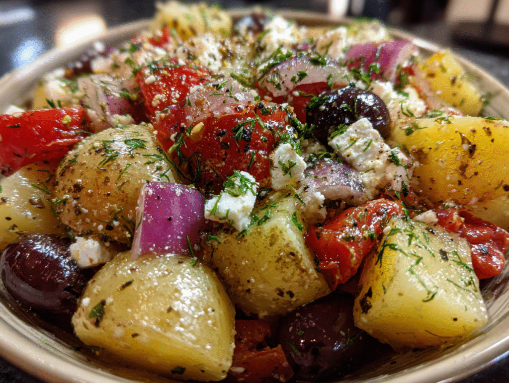 The Ultimate Bold & Fresh Olive Greek Potato Salad