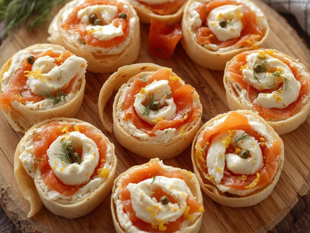 The Perfectly Elegant Smoked Salmon and Cream Cheese Pinwheels