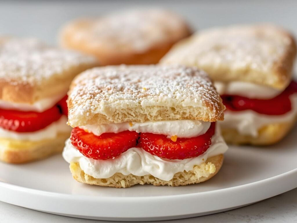 The Perfectly Dreamy Strawberry Cream Sandwiches