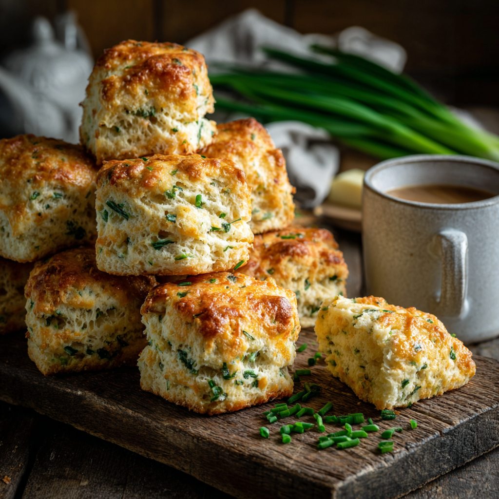 The Perfectly Savory Cheese and Chive Scones
