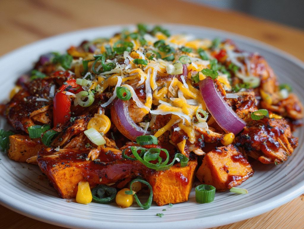 Best Dinner BBQ Chicken Sweet Potato Skillet recipe