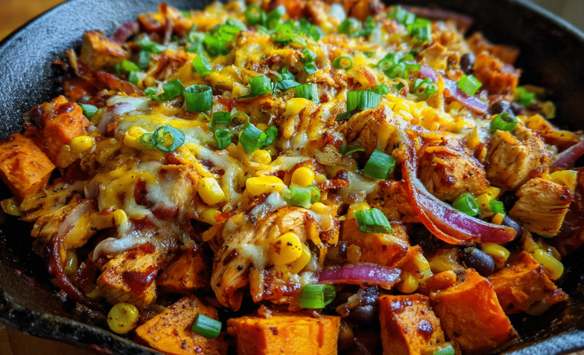 BBQ Chicken Sweet Potato Skillet – Easy One-Pan Dinner