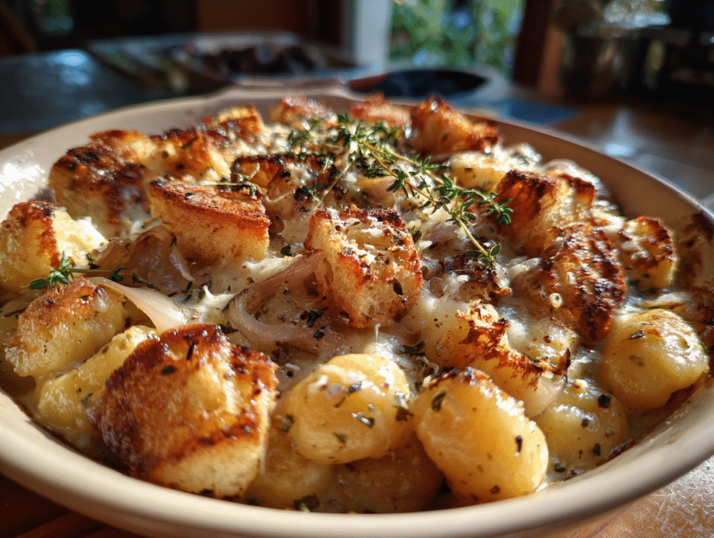 best Baked French Onion Gnocchi dinner
