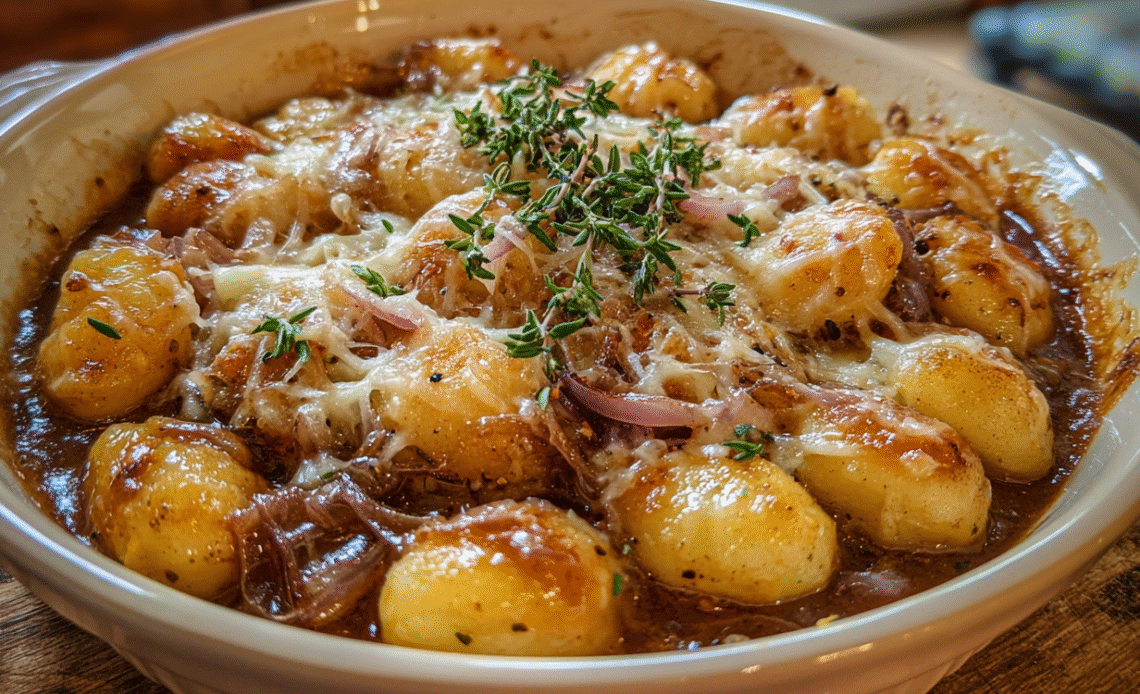 Baked French Onion Gnocchi