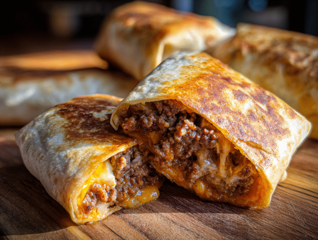A Mindful Take on Beef and Cheese Chimichangas