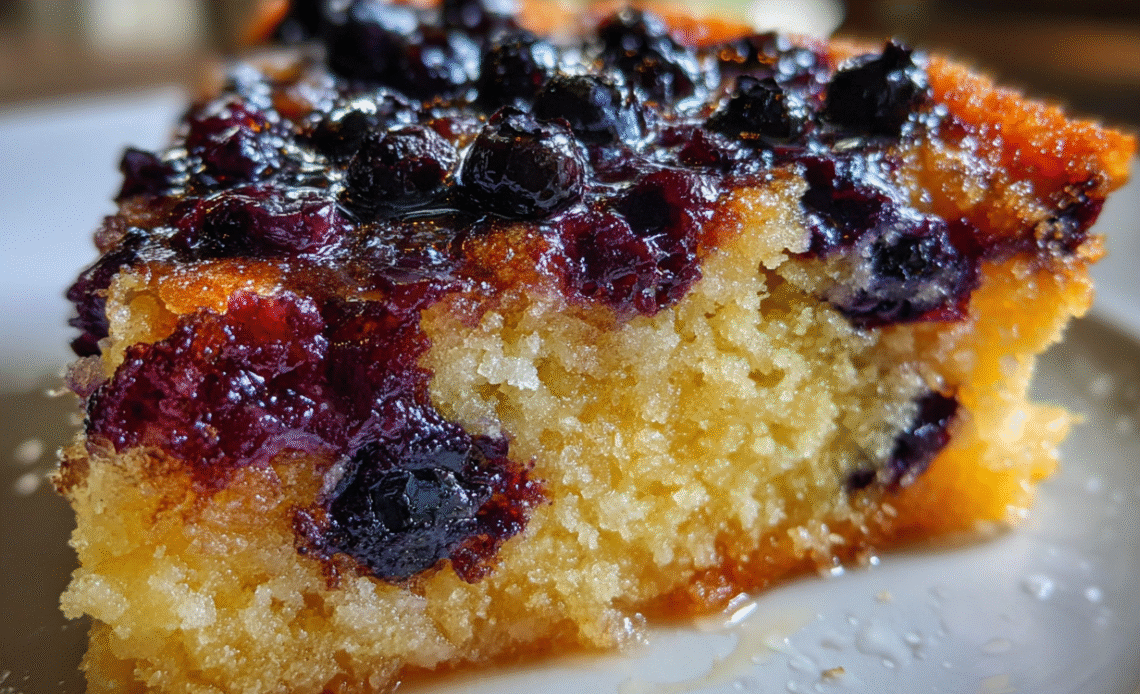 Best Homemade Blueberry Upside Down Cake