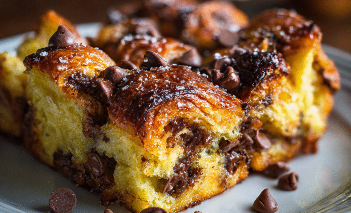 The Ultimate Indulgent Yet Mindful Chocolate Croissant Breakfast Bake