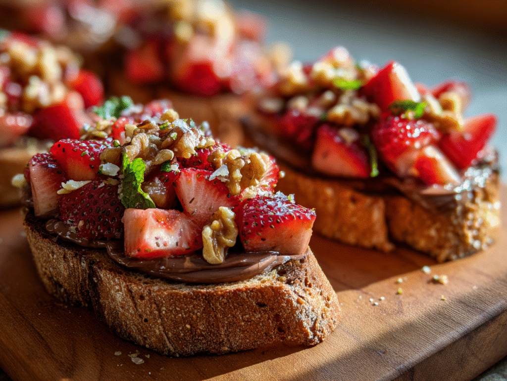 best Chocolate Strawberry Bruschetta recipe