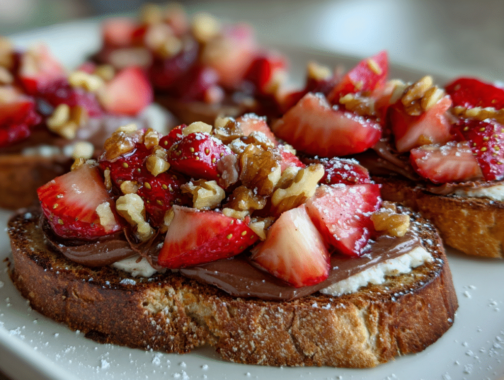 Step-by-Step Guide to Making Chocolate Strawberry Bruschetta