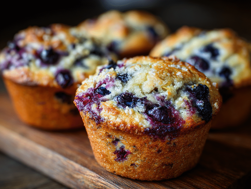 Cottage Cheese Blueberry Muffins snacks