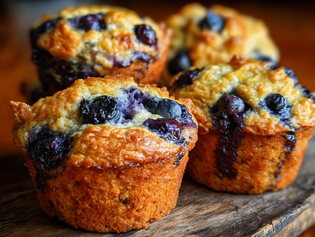 Ingredients for Cottage Cheese Blueberry Muffins
