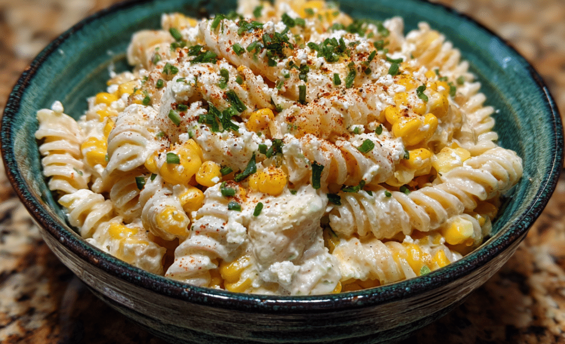 Creamy Street Corn Pasta Salad