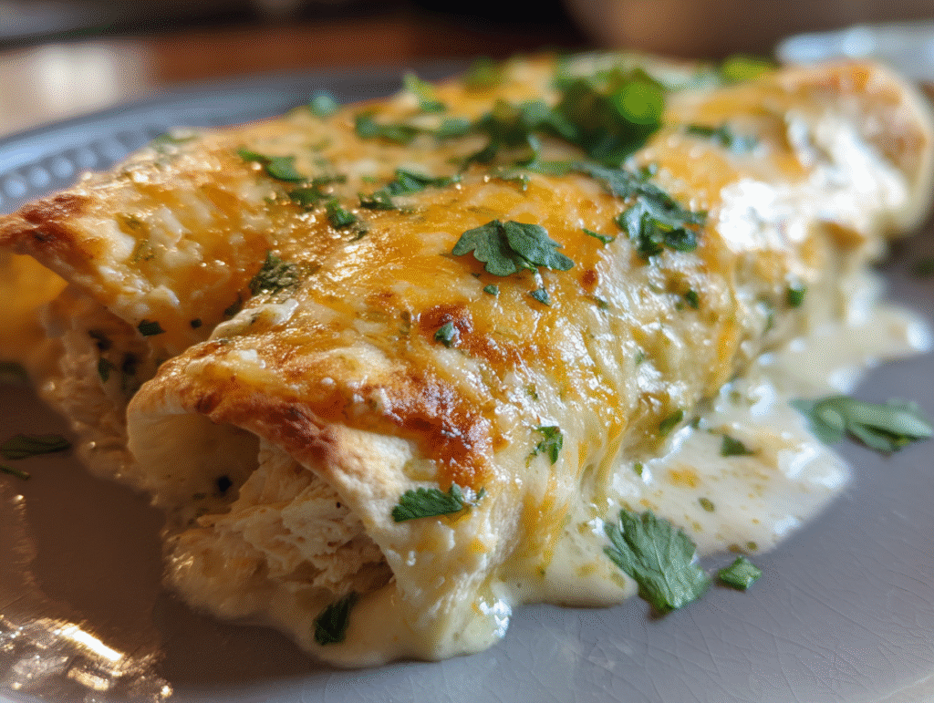 Best Creamy White Chicken Enchiladas Recipe