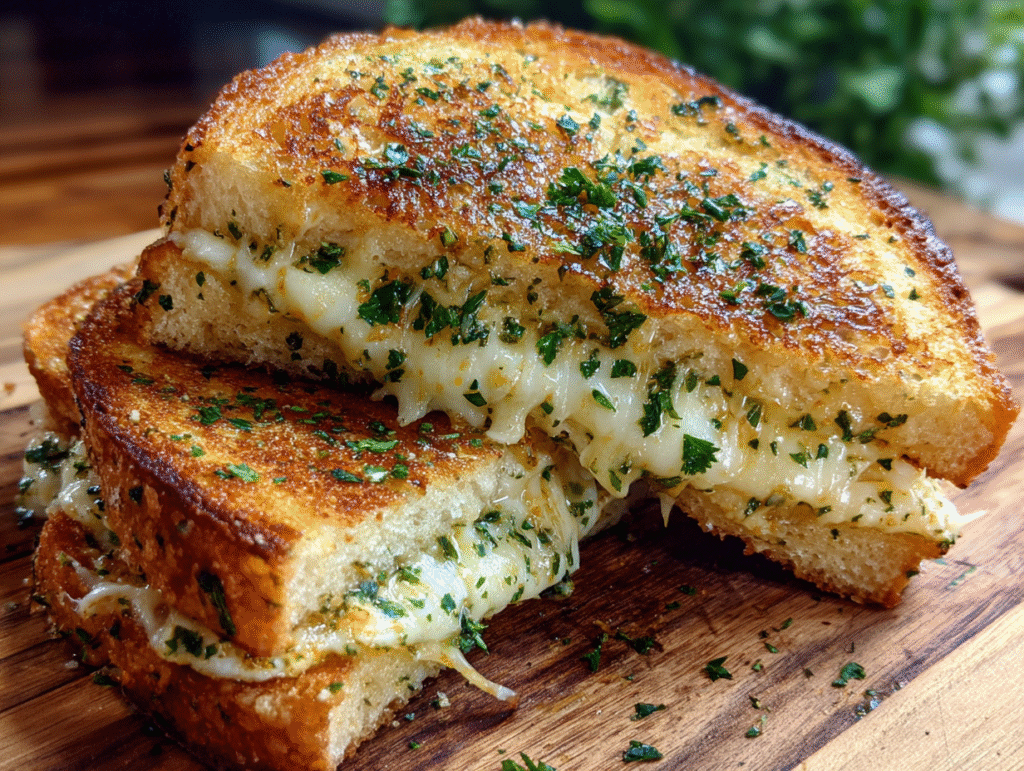 Ingredients for Garlic Bread Grilled Cheese