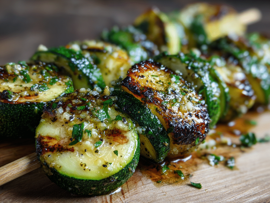 best Garlic Butter Zucchini Skewers Recipe