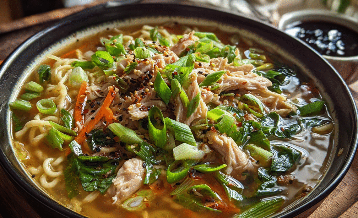 Ginger Scallion Chicken Noodle Soup: A Comforting Bowl of Flavor and Wellness