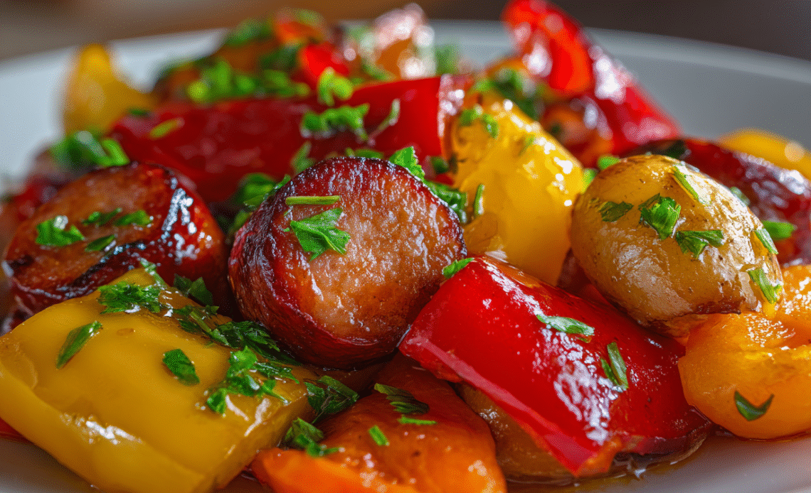 Honey Garlic Kielbasa & Veggies: Savory One-Pan Dinner