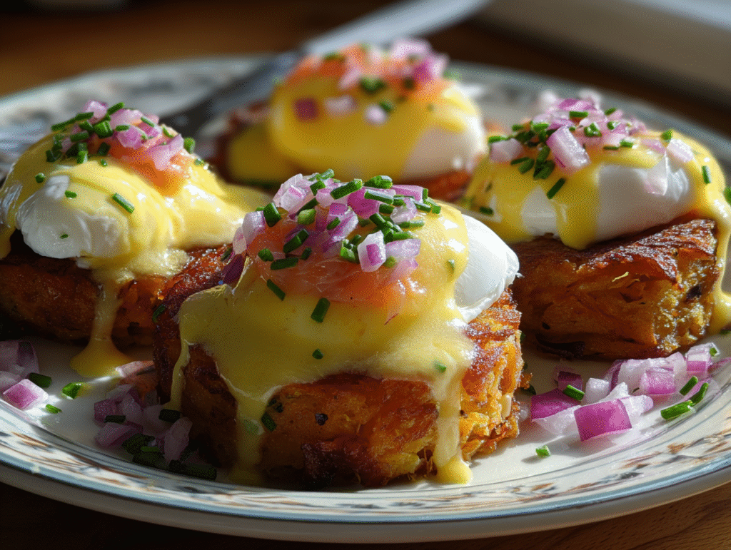 The Ultimate Celebration-Worthy Latke Eggs Benedict