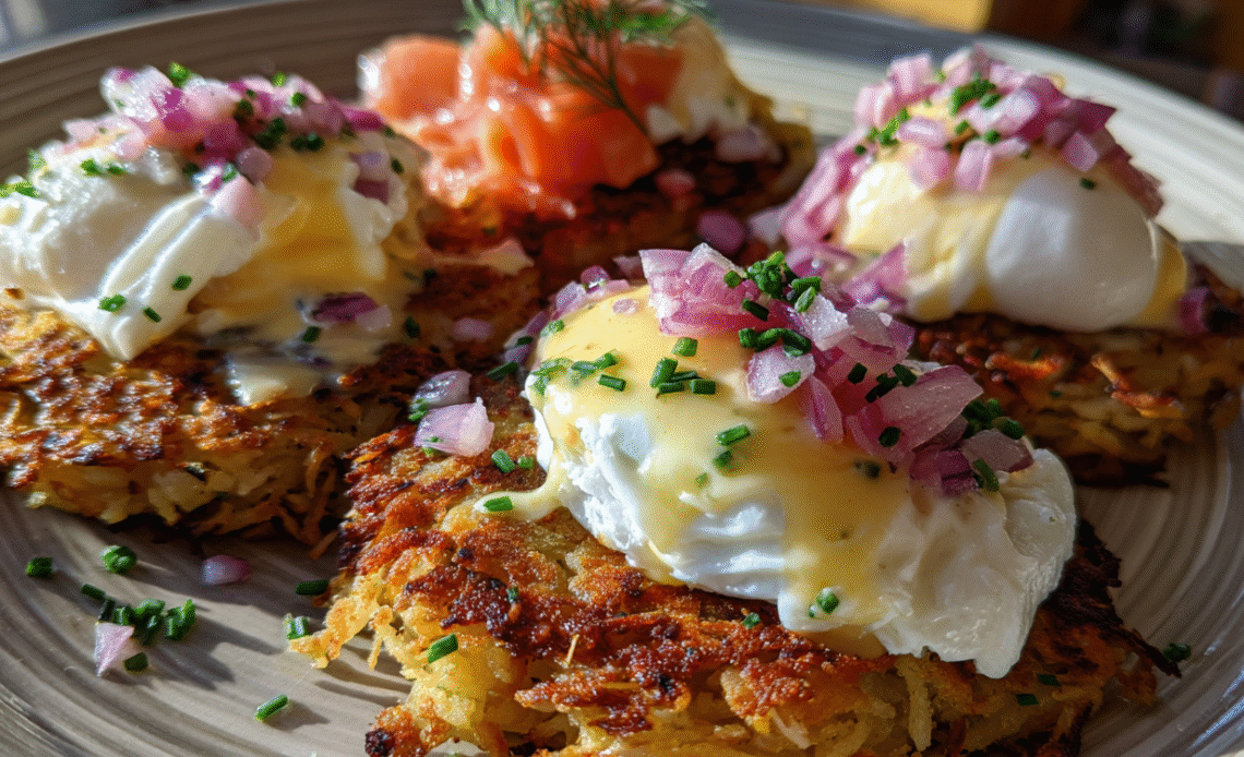 Latke Eggs Benedict