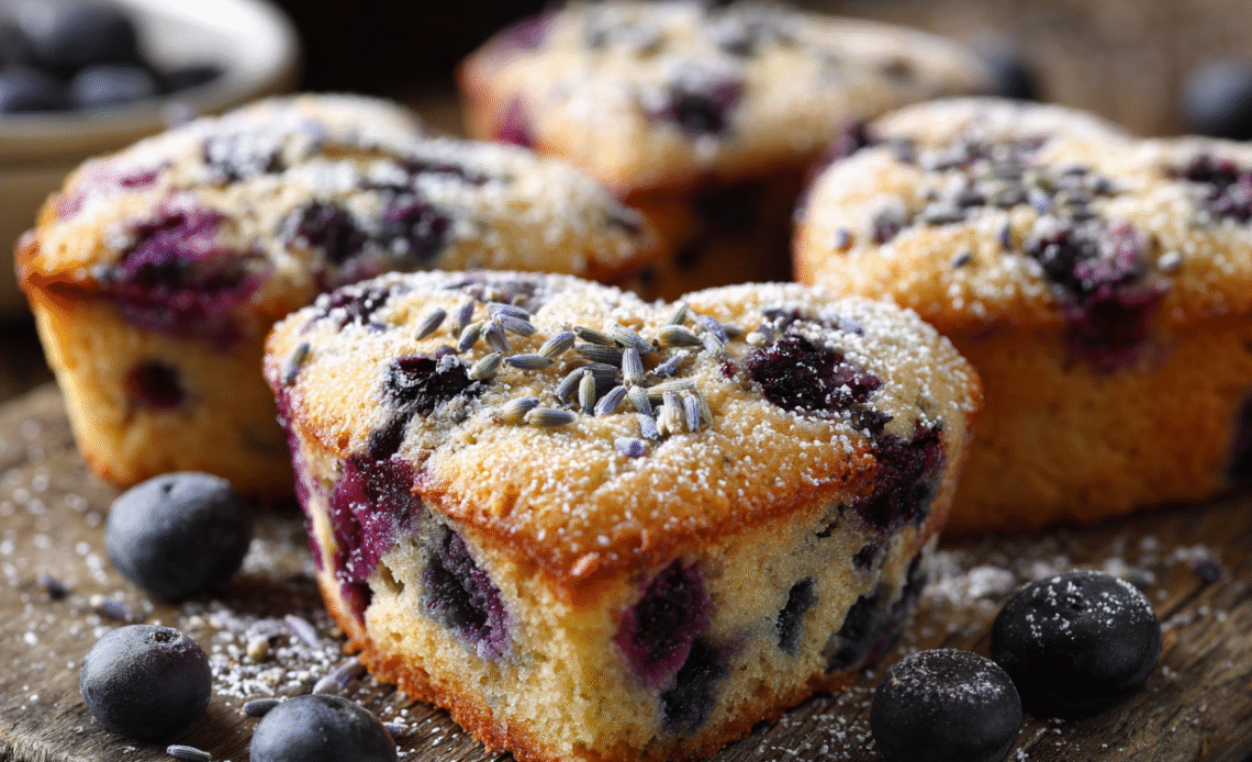 Lavender Blueberry Tea Cakes