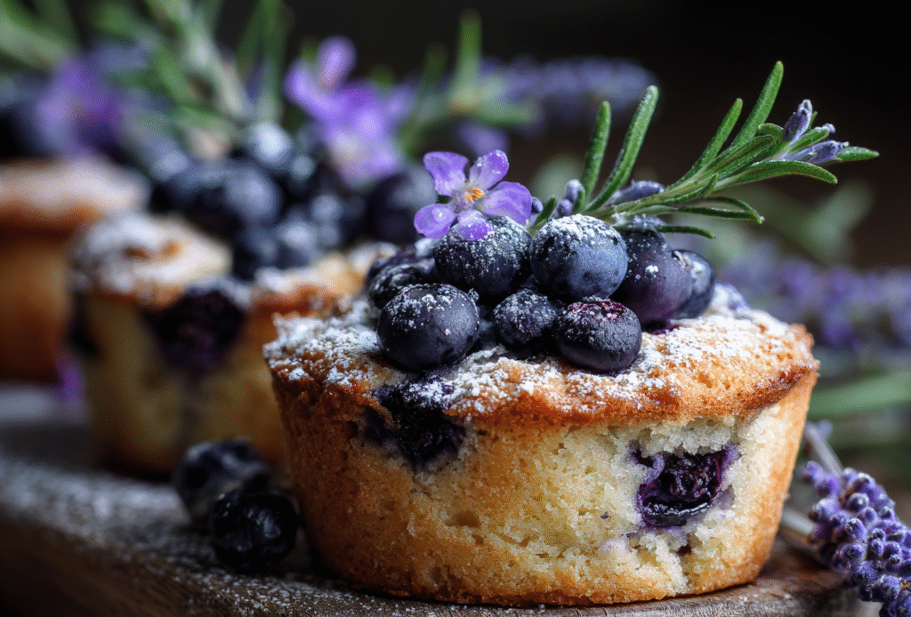 Lavender Blueberry Tea Cakes