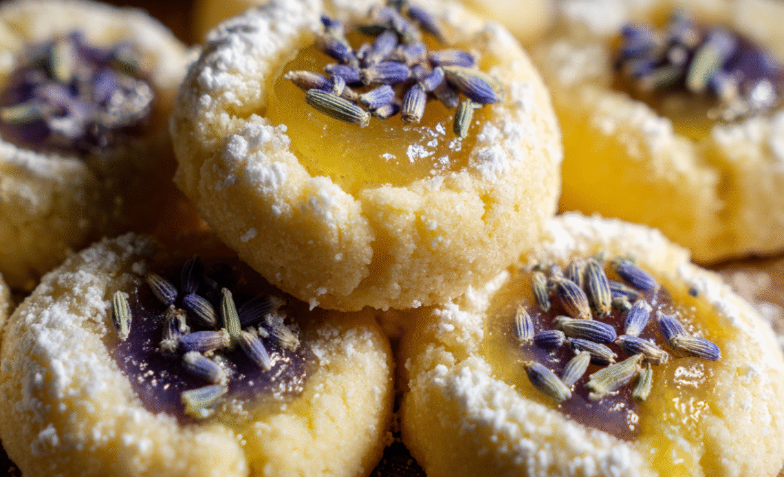 Lemon Lavender Thumbprint Cookies: A Delightful Floral Citrus Treat