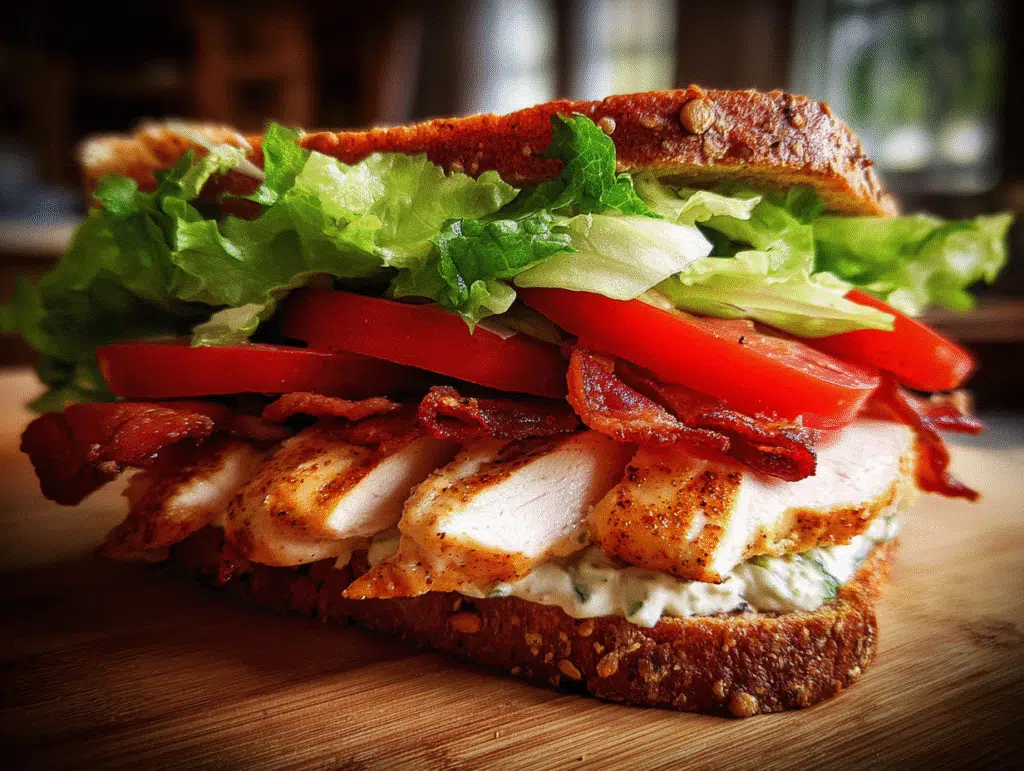 Ingredients for Low Carb Chicken Club Sandwich