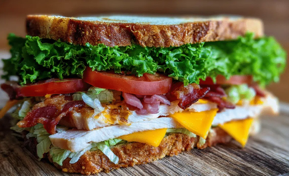 Low Carb Chicken Club Sandwich – Healthy Lettuce Wrap Recipe