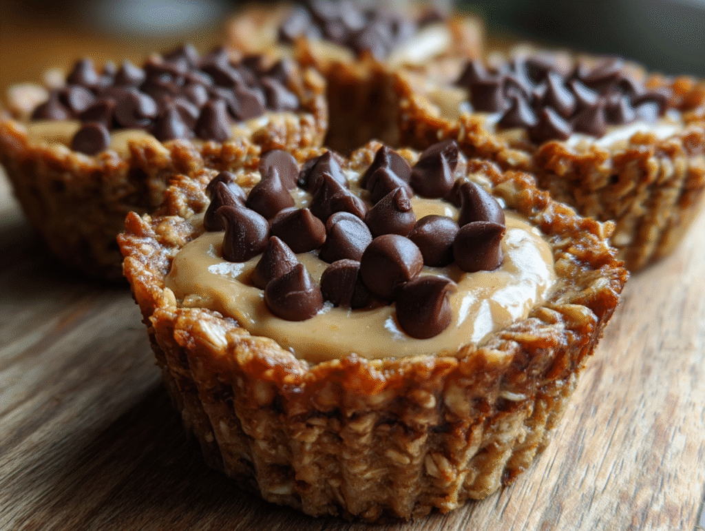 Peanut Butter Protein Oatmeal Cups snacks