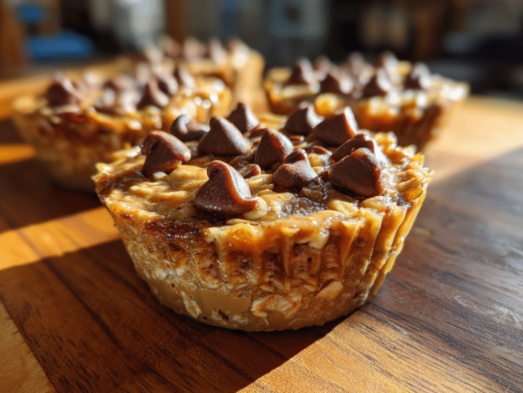 Peanut Butter Protein Oatmeal Cups snacks