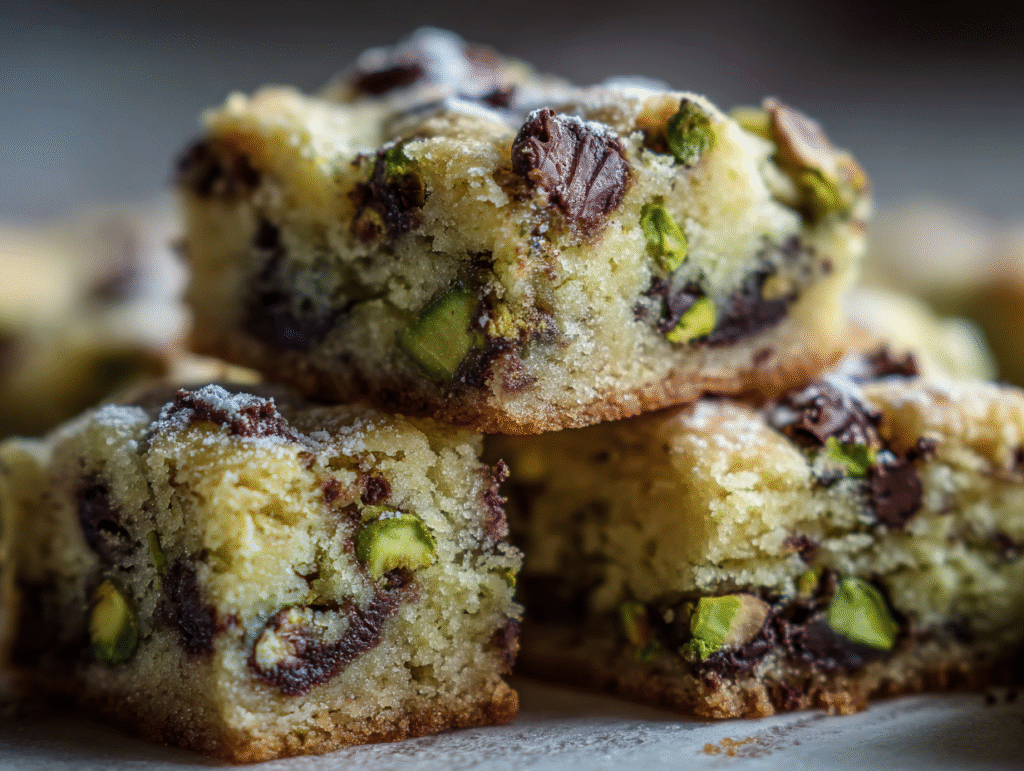 The Ultimate Dreamy Pistachio Dream Cookie Bars