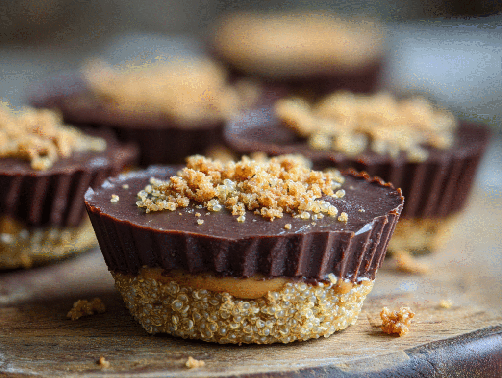 Ingredients for Quinoa Crunch Peanut Butter Cups