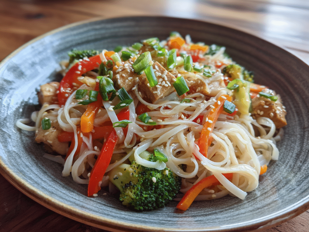 best lunch of Rice Noodle Stir