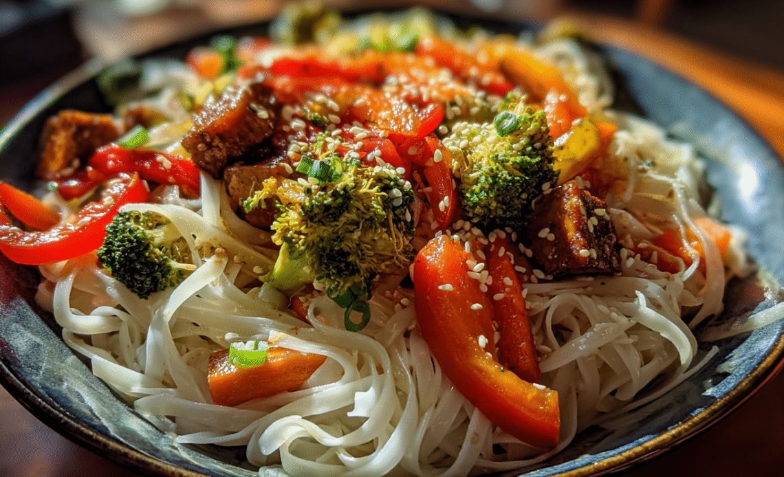 Rice Noodle Stir-Fry: A Quick, Flavorful, and Healthy Weeknight Meal