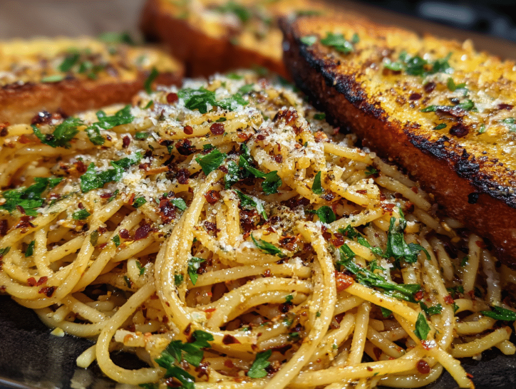 Best Spaghetti Garlic Bread Recipe