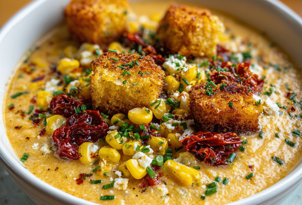Sun Dried Tomato Corn Chowder