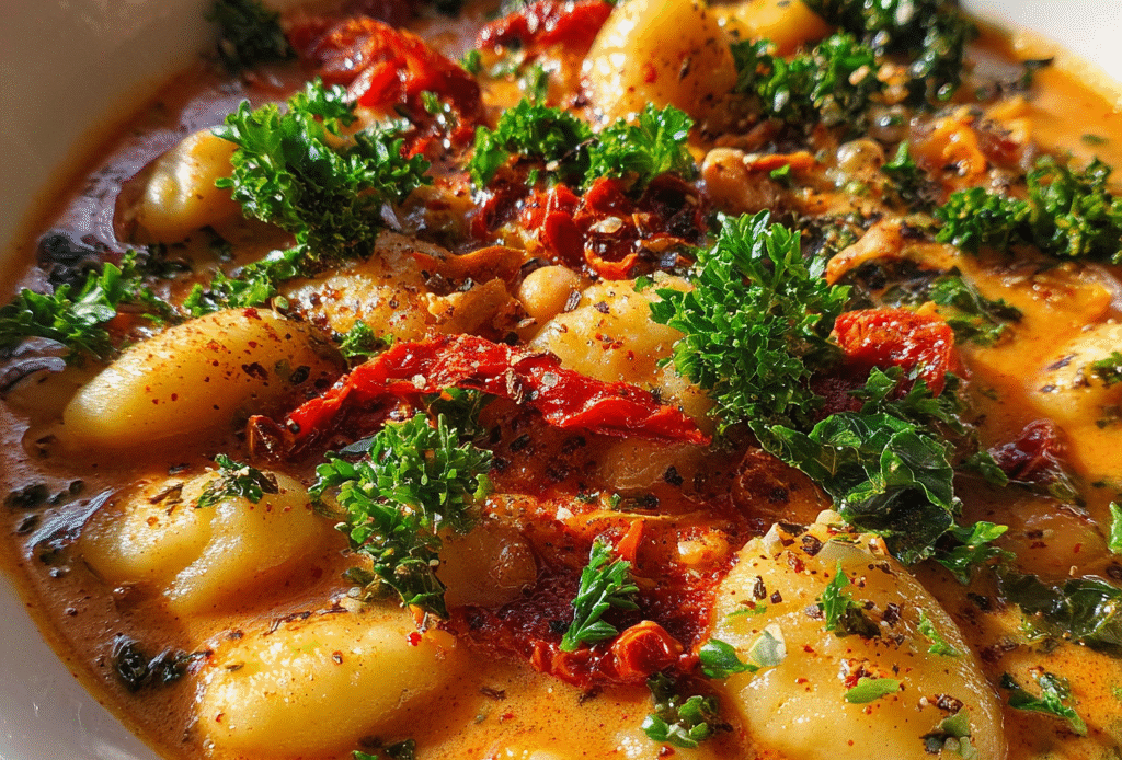 Sun Dried Tomato Gnocchi Soup