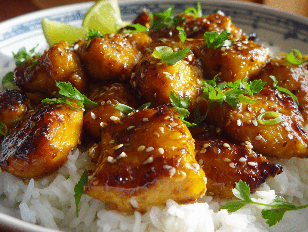 How to Make Sweet & Savory Asian Mango Glazed Chicken