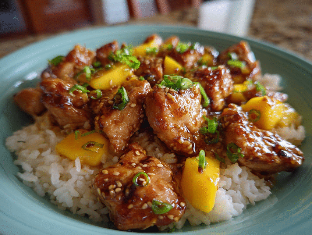 Ingredients for Sweet & Savory Asian Mango Glazed Chicken