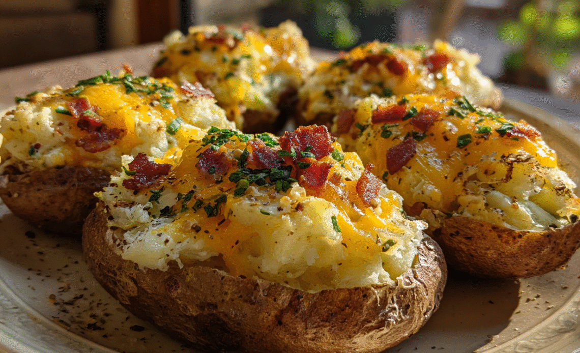 Twice Baked Breakfast Potatoes