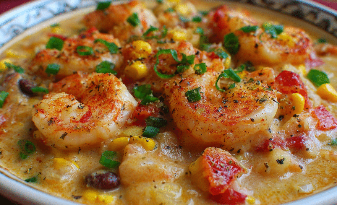 Easy Creamy Seafood and Shrimp Chili