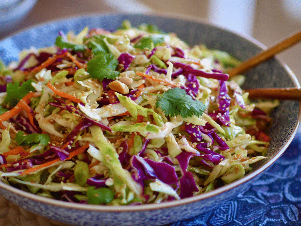 The Perfectly Crunchy Asian Cabbage Slaw