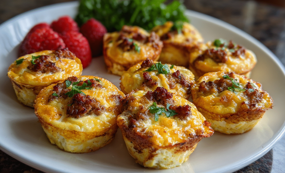 Easy Cottage Cheese Egg Bites with Sausage – High-Protein Breakfast